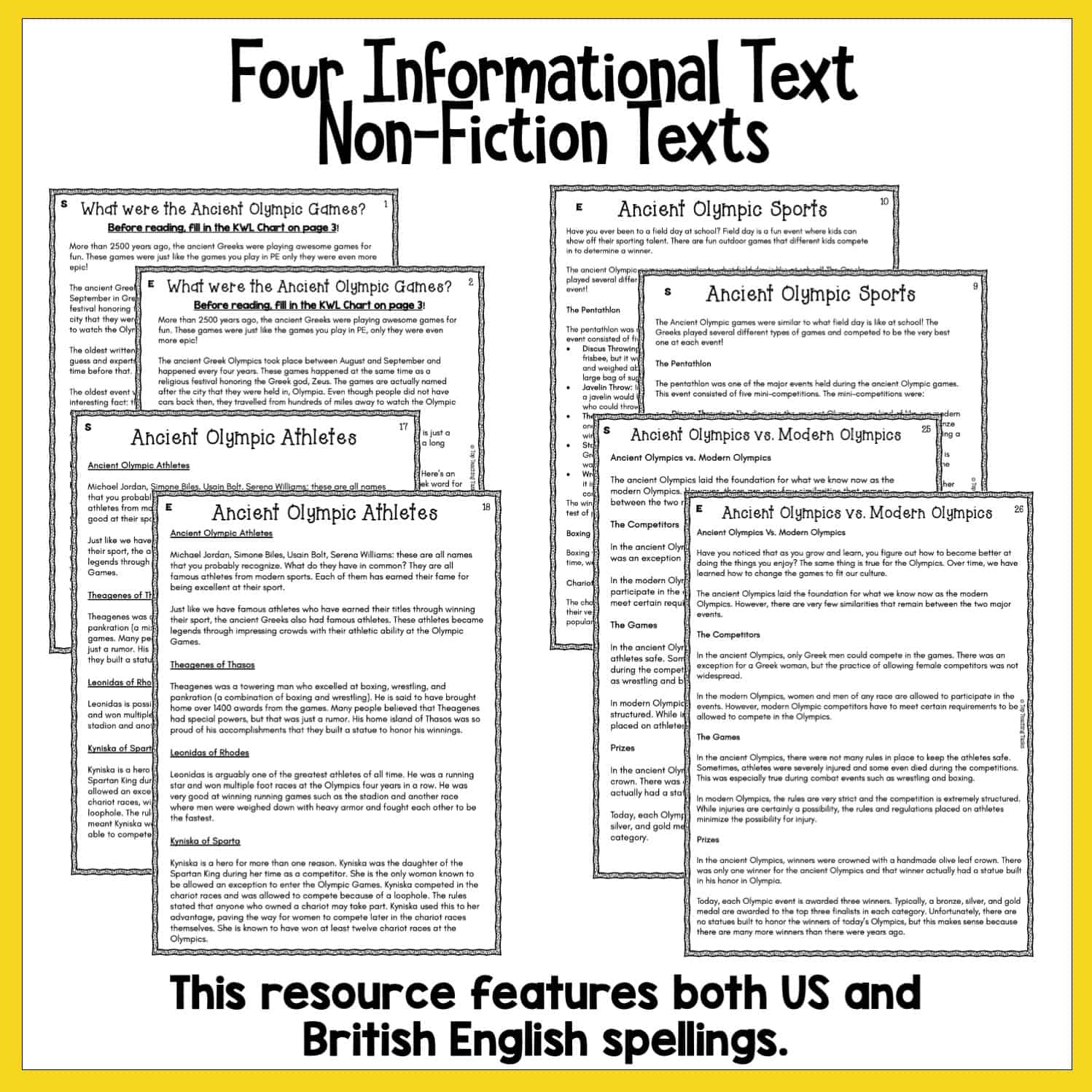 The Ancient Olympics Reading Comprehension Passages and Questions Top