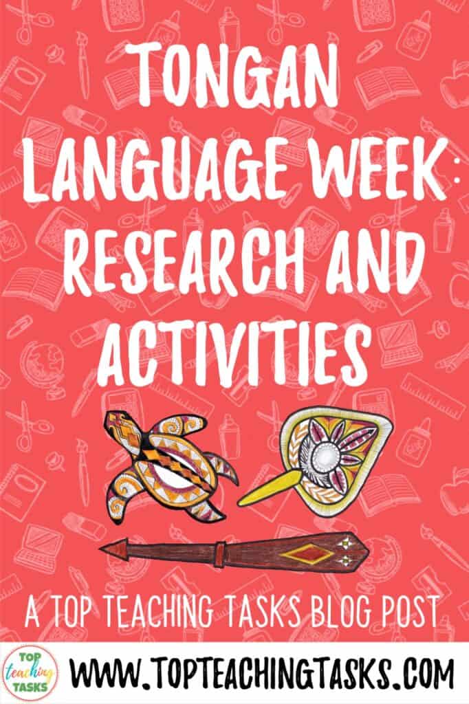 Tongan Language Week Research and Activities Top Teaching Tasks