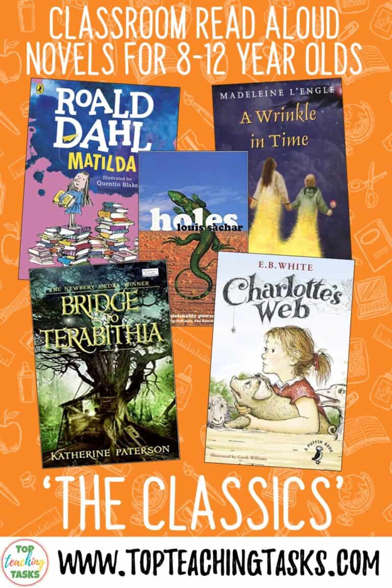 Classroom Read Aloud Novels for 812 Year Olds Top Teaching Tasks