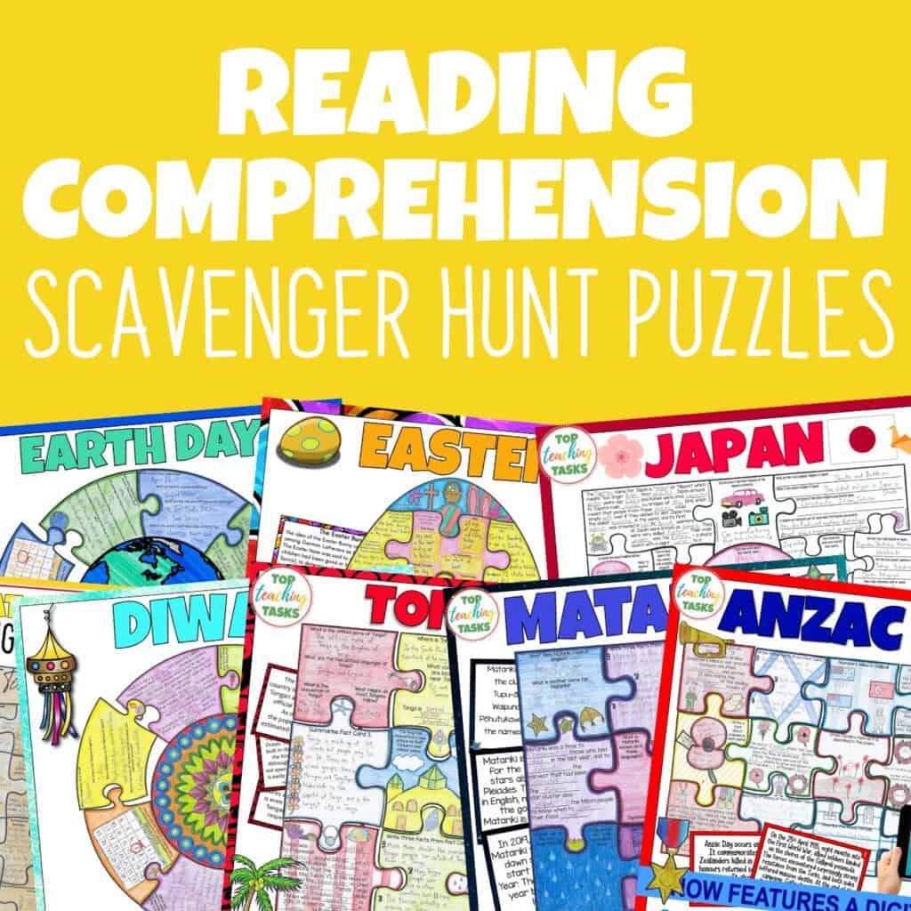 Reading Comprehension Top Teaching Tasks