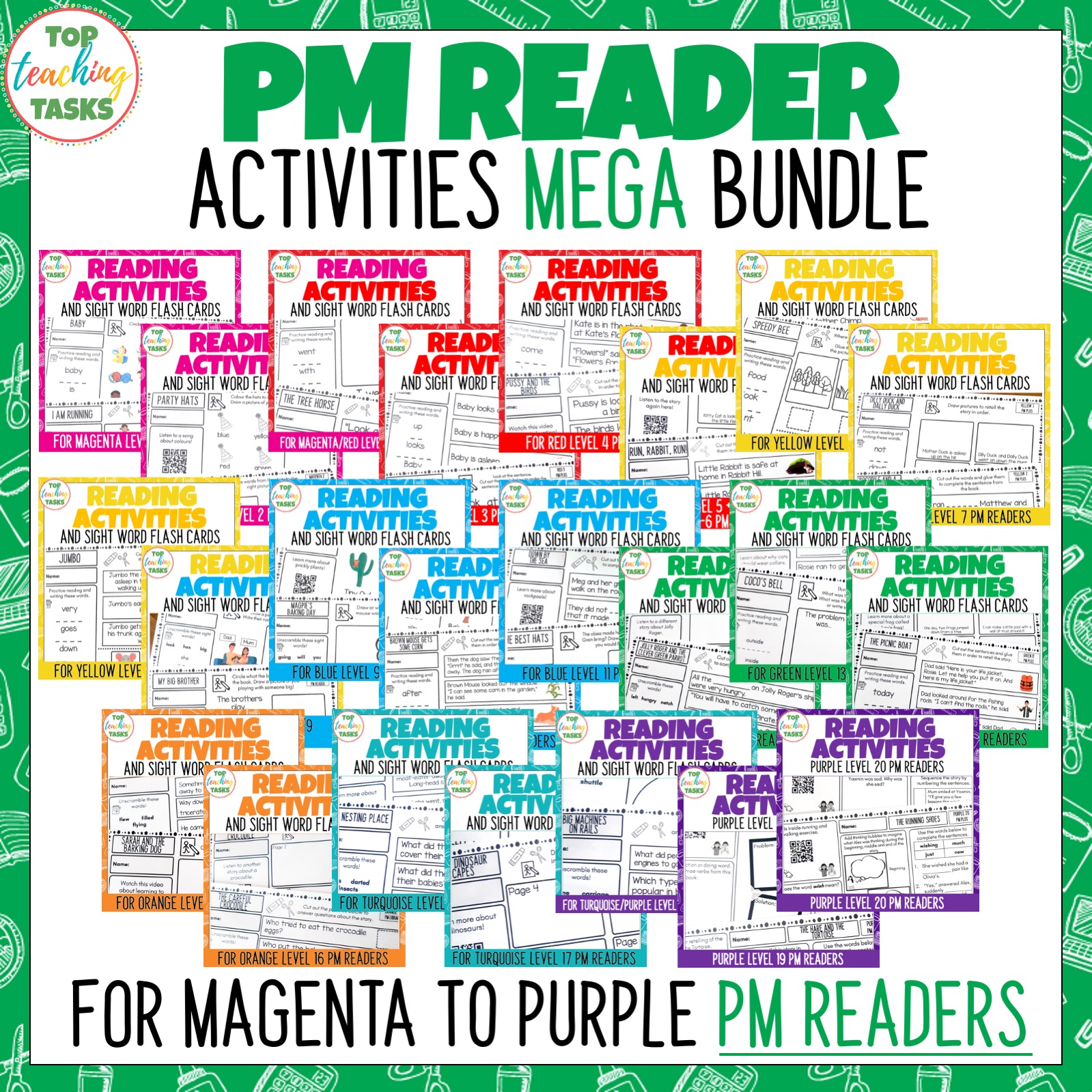 PM Reader Follow Up Activities Page 3 of 3 Top Teaching Tasks