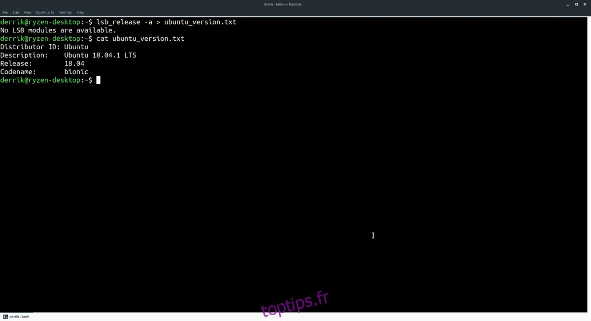 Comment générer des commandes Linux dans un fichier toptips.fr