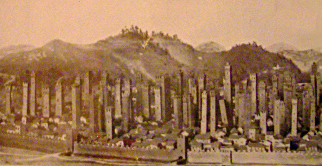 In medieval Bologna there were so many towers that it looked like