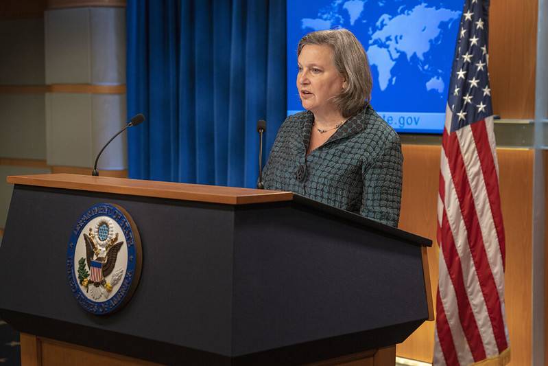 Medios estadounidenses Victoria Nuland dejó escapar la participación