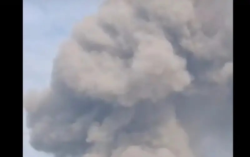 Footage of the aftermath of the Ukrainian Armed Forces' missile strike