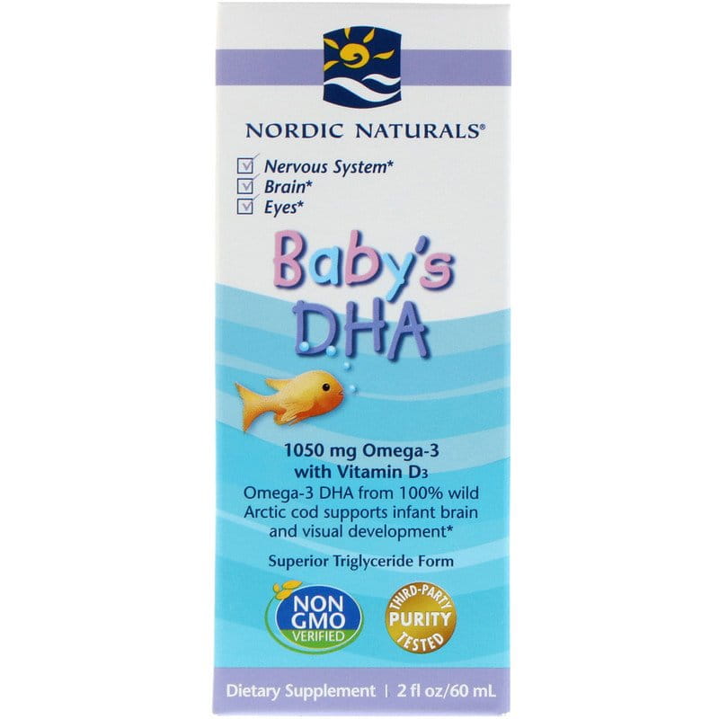 Baby's DHA + Wit. D3 Nordic Naturals 60ml TOPwitaminy