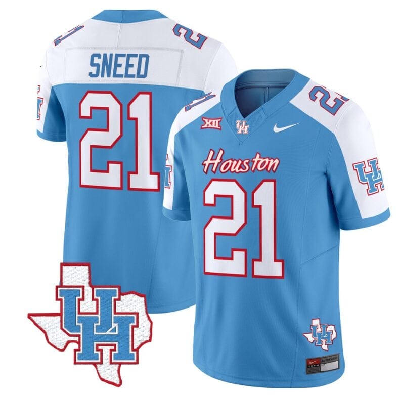 [Available] Buy New Stacy Sneed Jersey 21 Blue Houston