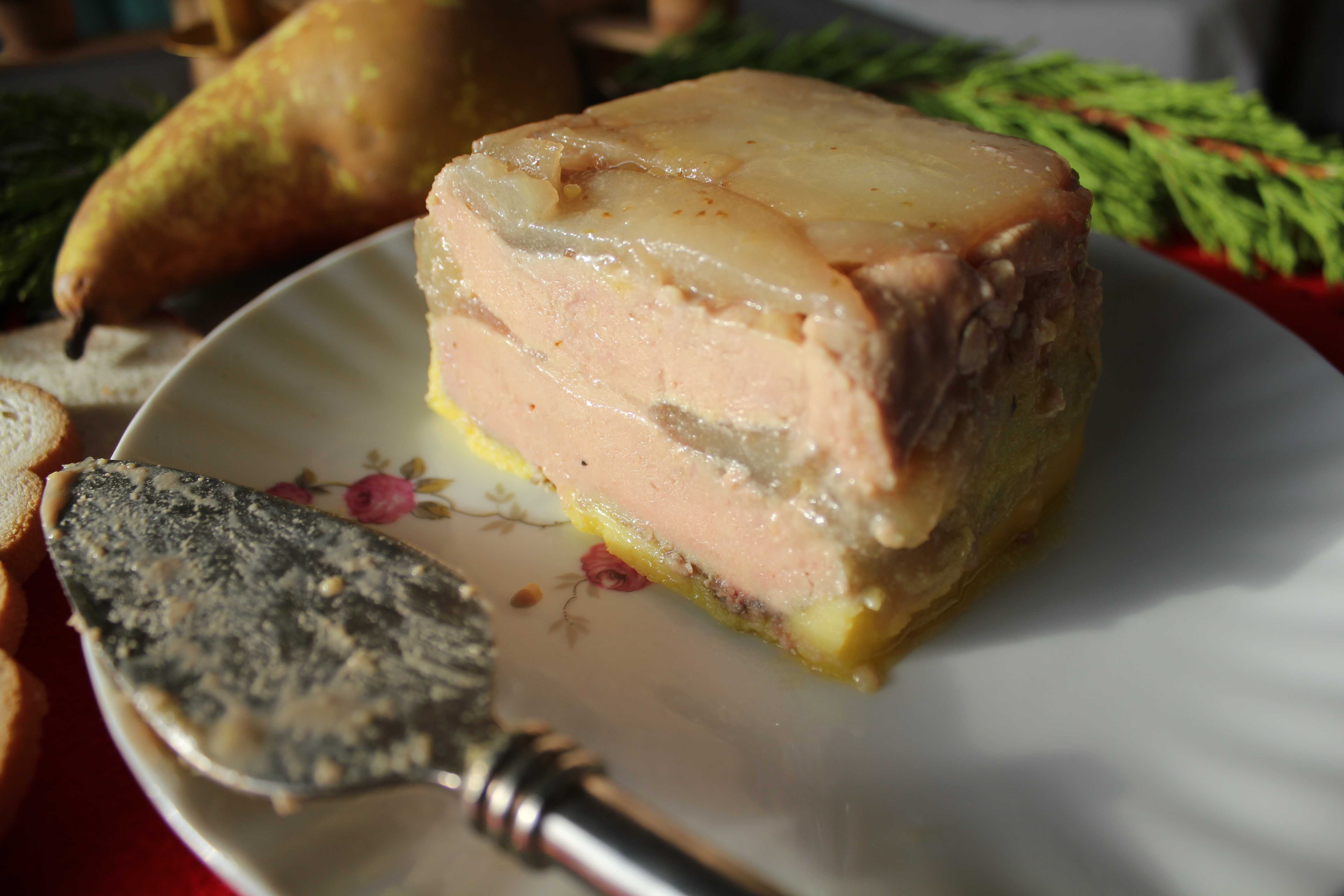 Foie gras aux poires et poivre du Sichuan Toque de Choc