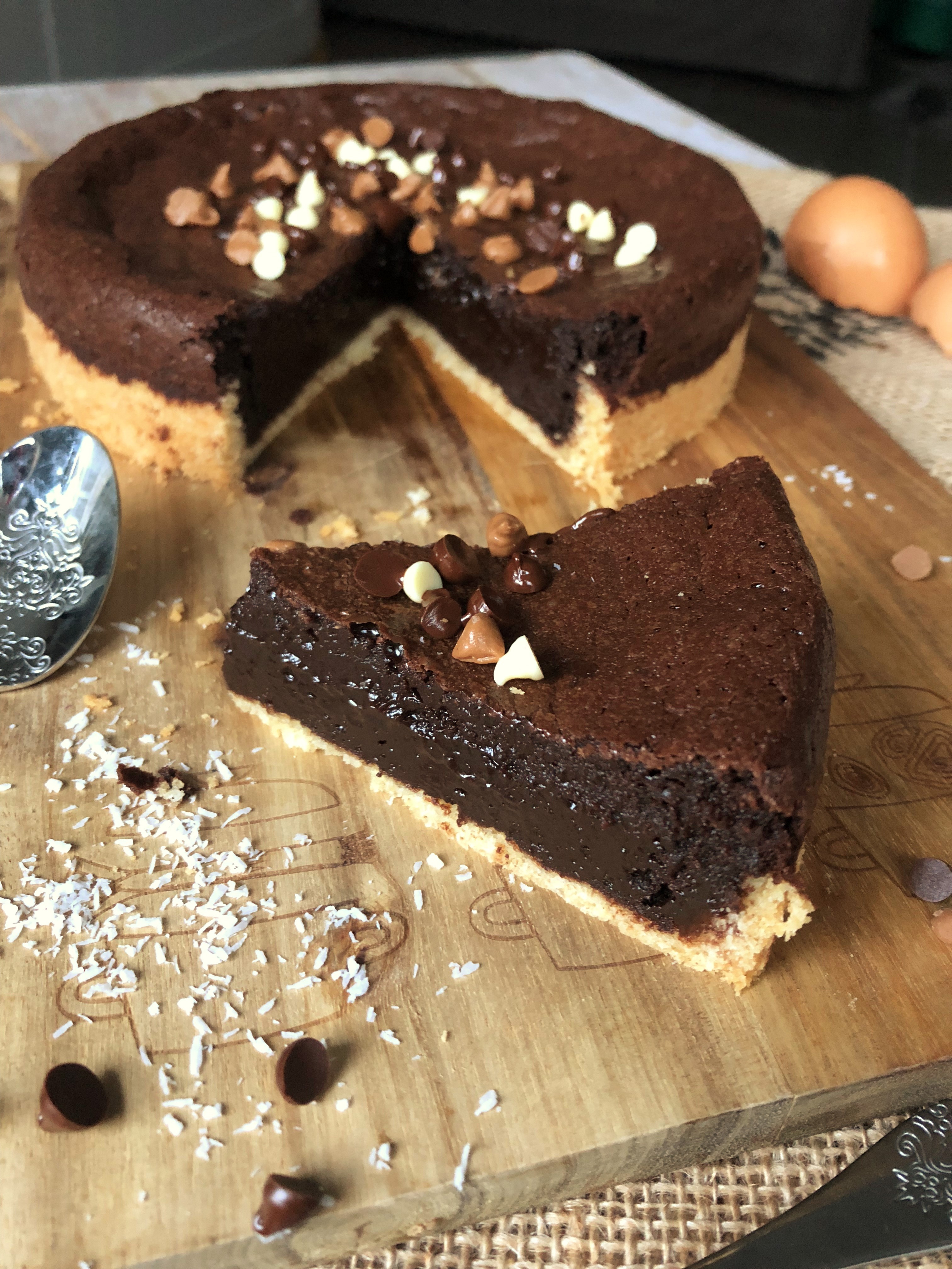 tarte au chocolat noix de coco