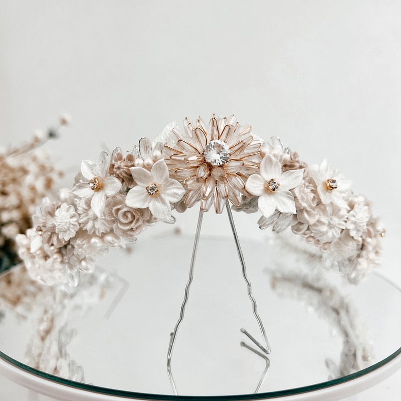 Comprar Tiara novia Halle Toquetería