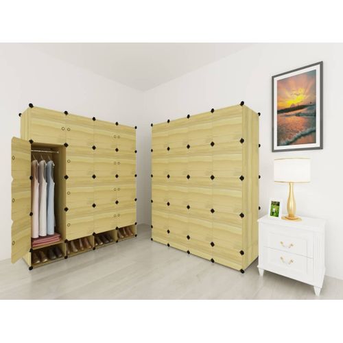 16 Cubes Plastic Wardrobe Toradepa