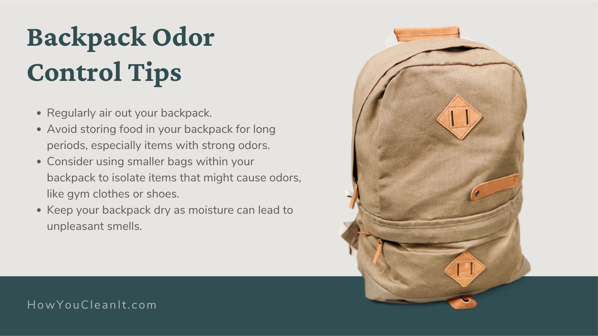 How to Deodorize Backpack Without Washing Easy Steps to Fresh