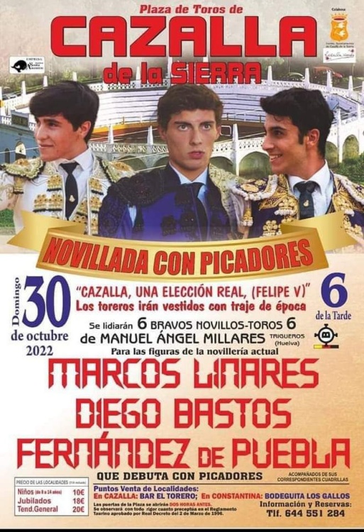 La temporada se resiste a terminar, Cazalla anuncia una novillada este