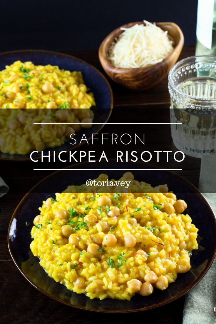 Saffron Chickpea Risotto Vegetarian Risotto Recipe