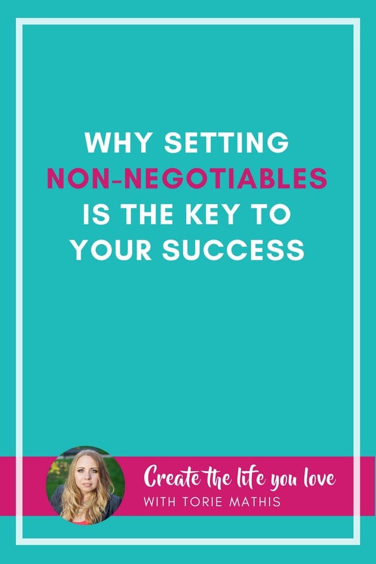The art of setting rules Define your nonnegotiables