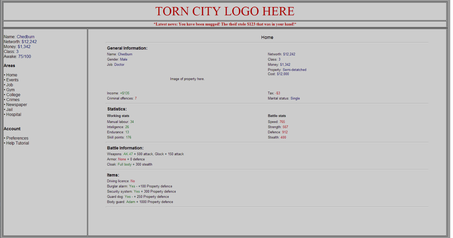 Torn City Beta Torncity WIKI The official help and support guide