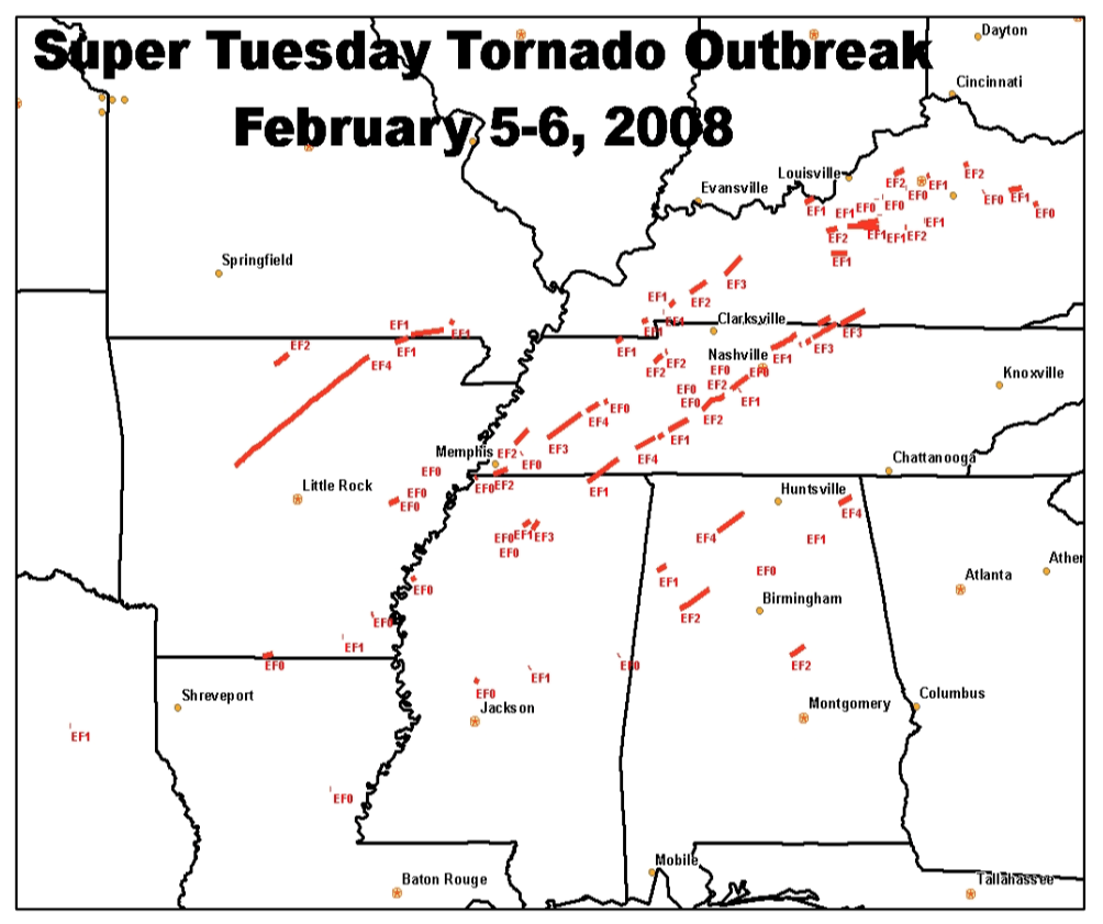 Arkansas LongTrack EF4 Tornado February 5, 2008 Tornado Talk