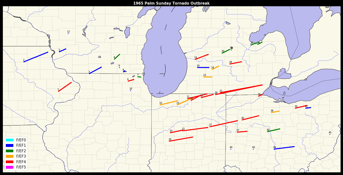 Russiaville/Alto/Kokomo/Greentown/Marion F4 Tornado April 11, 1965