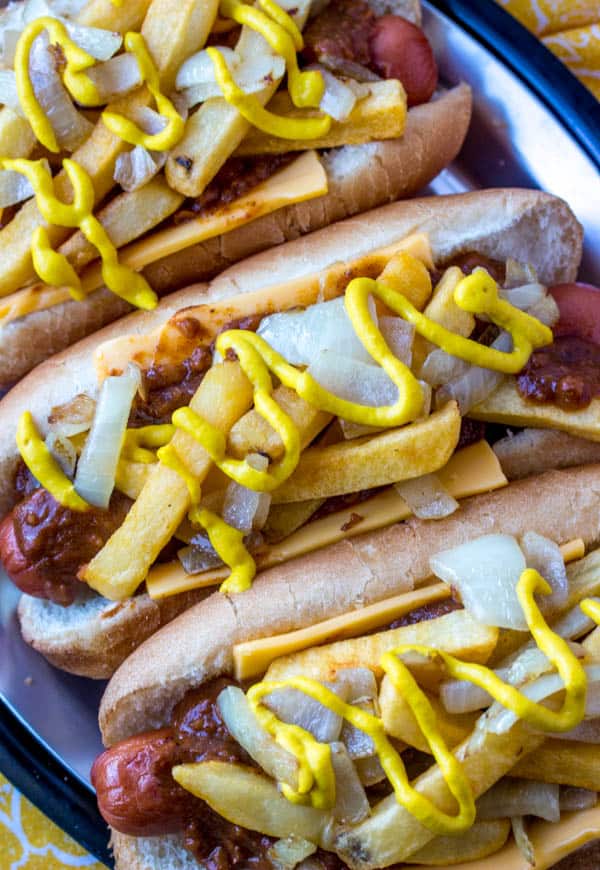 Loaded Hot Dogs {An Overthetop Hot Dog Recipe}