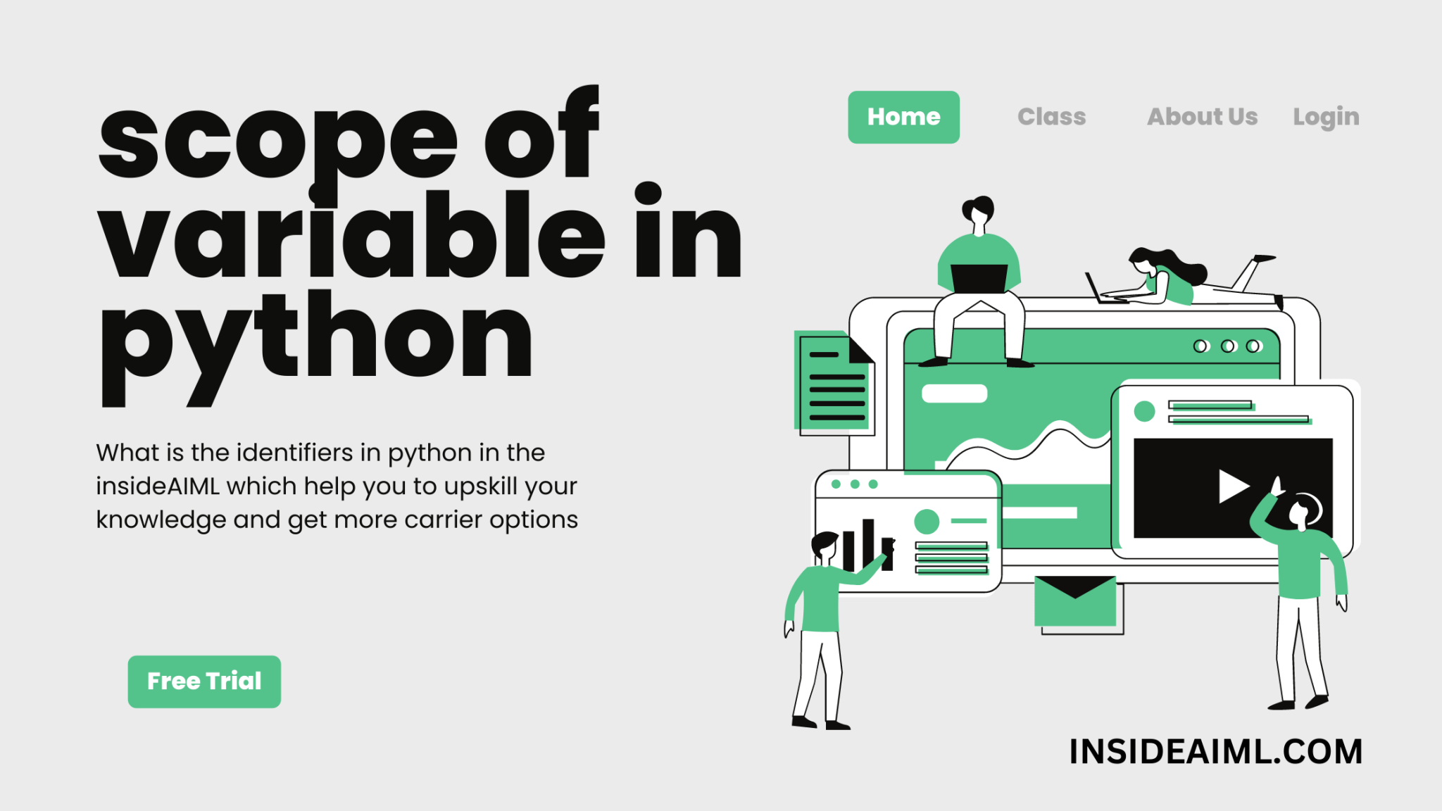Scope of variable in python with insideaiml?