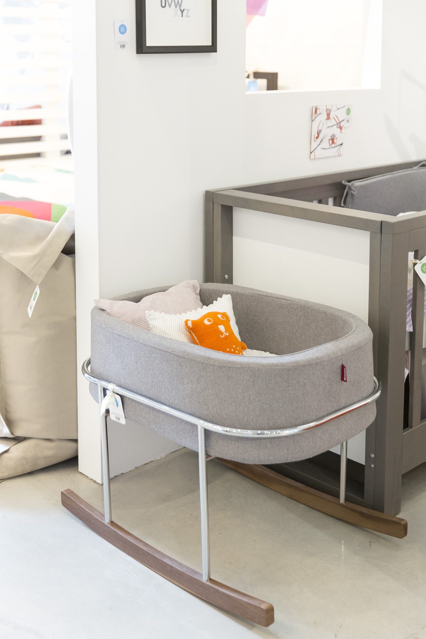 Inside Kids at Home, a children's furniture store with grownup