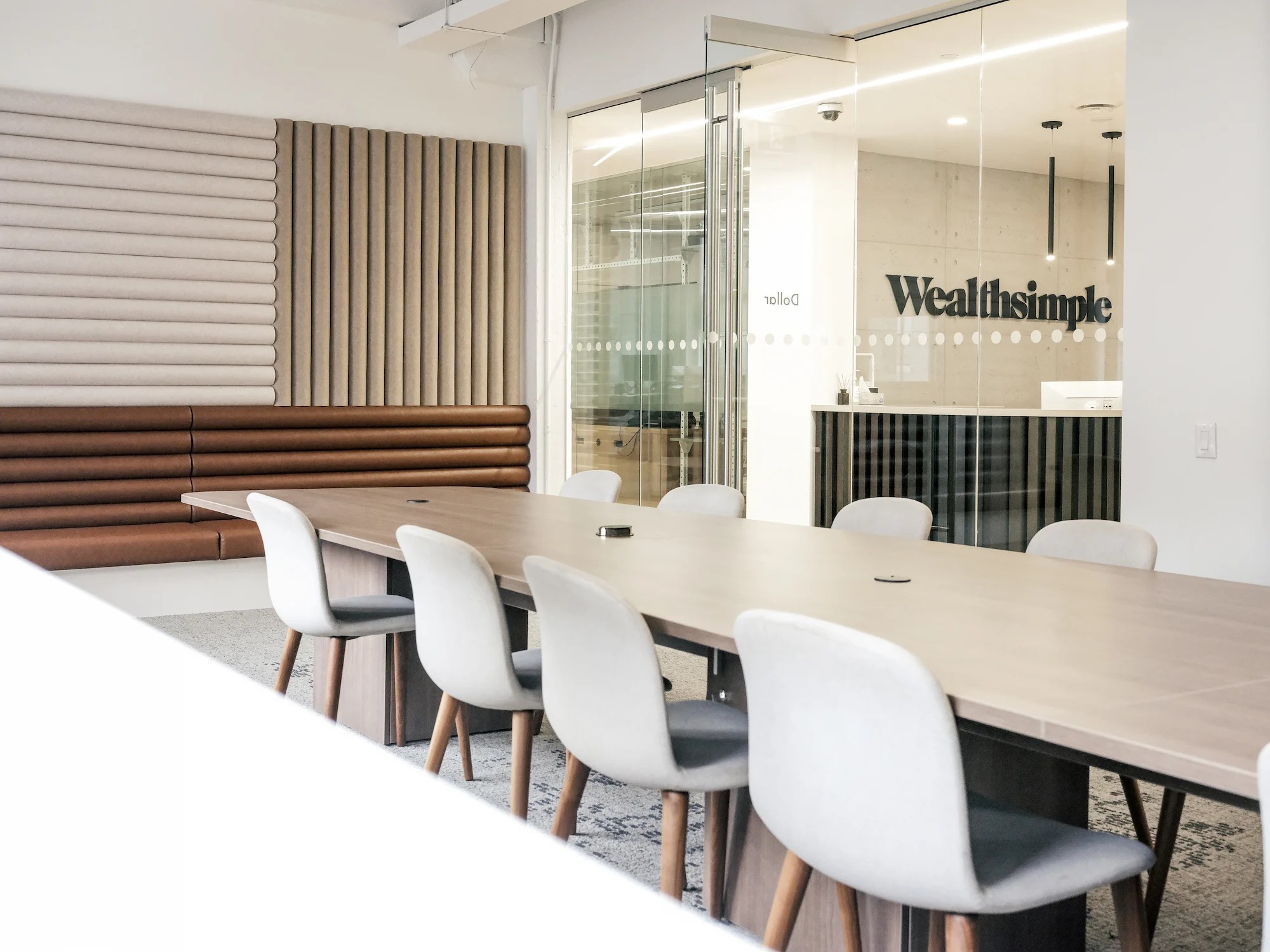 Wealthsimple's new offices have a rooftop patio, hybrid boardrooms and (of course) a game room