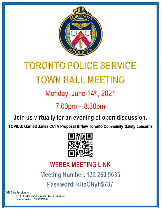 Town Hall meeting with police to talk about CCTV cameras for