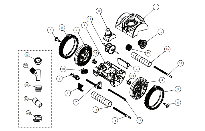 Pentair Rebel Pool Cleaner Parts - Toronto Pool Supplies