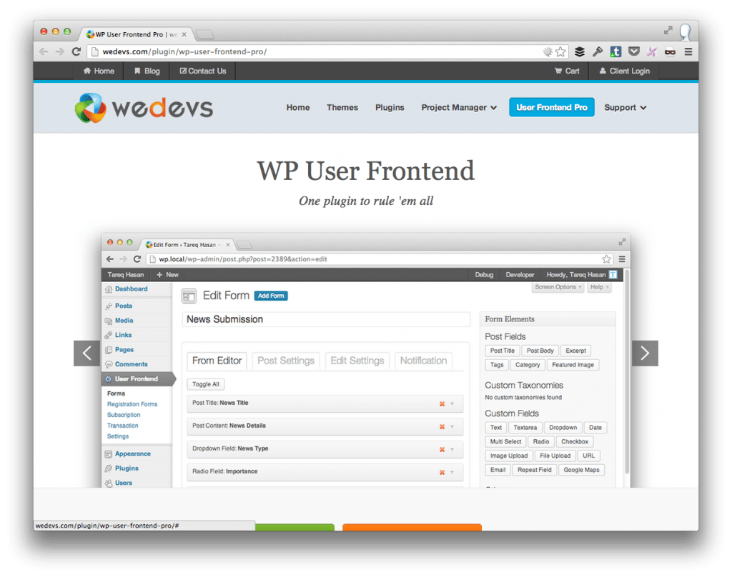 WP User Frontend Pro Review and Giveaway thetorquemag