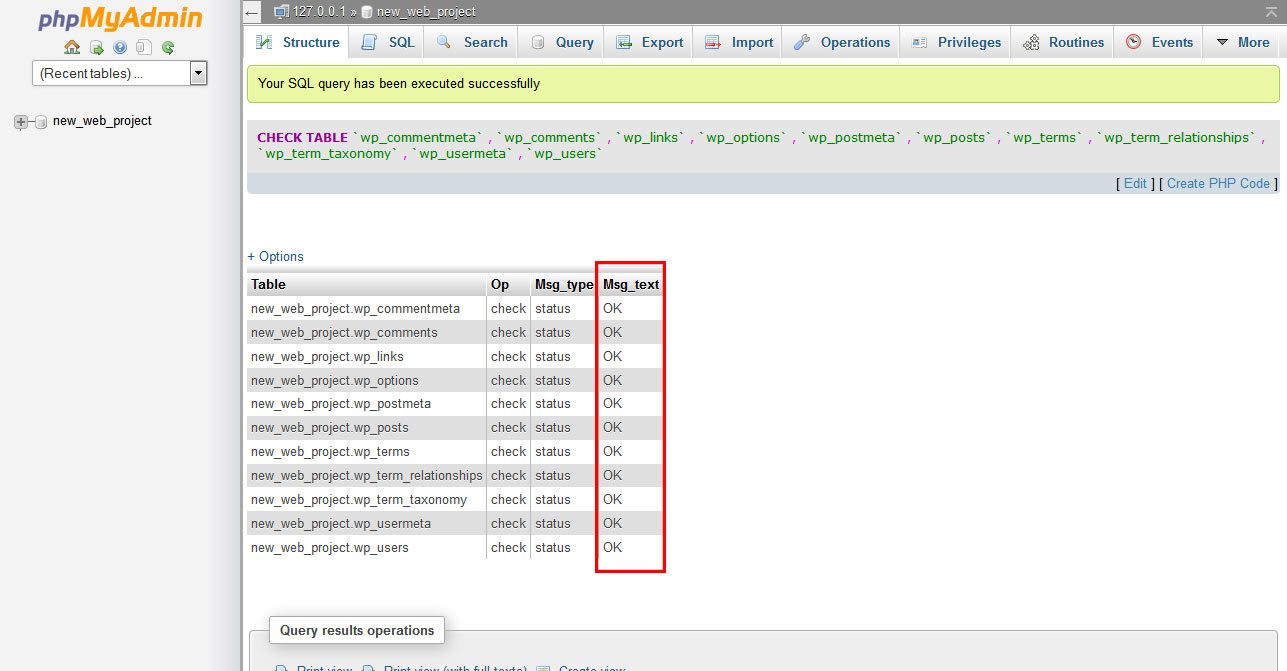 All About That Database How To Use phpMyAdmin For WordPress