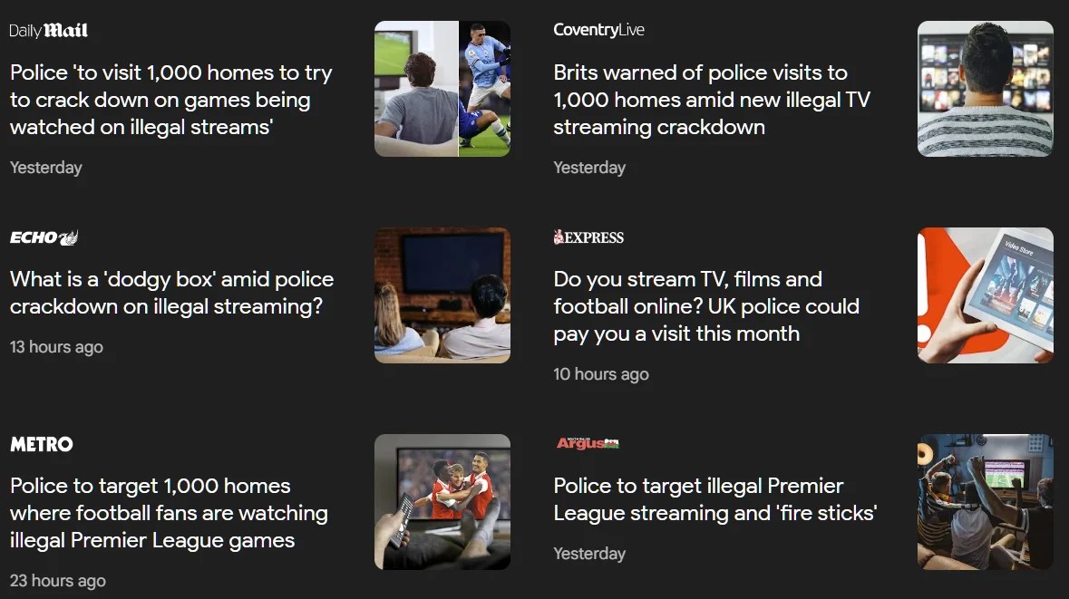 Watching Pirate Streams in the UK is Illegal Risk of Prosecution "Minimal" * TorrentFreak