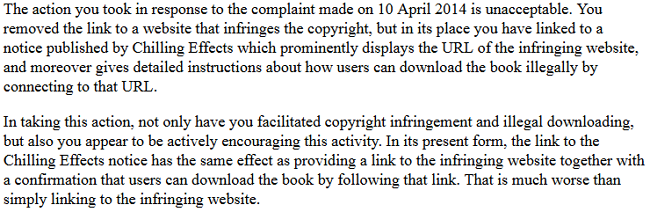 Google Protects Chilling Effects From Takedown Notices TorrentFreak