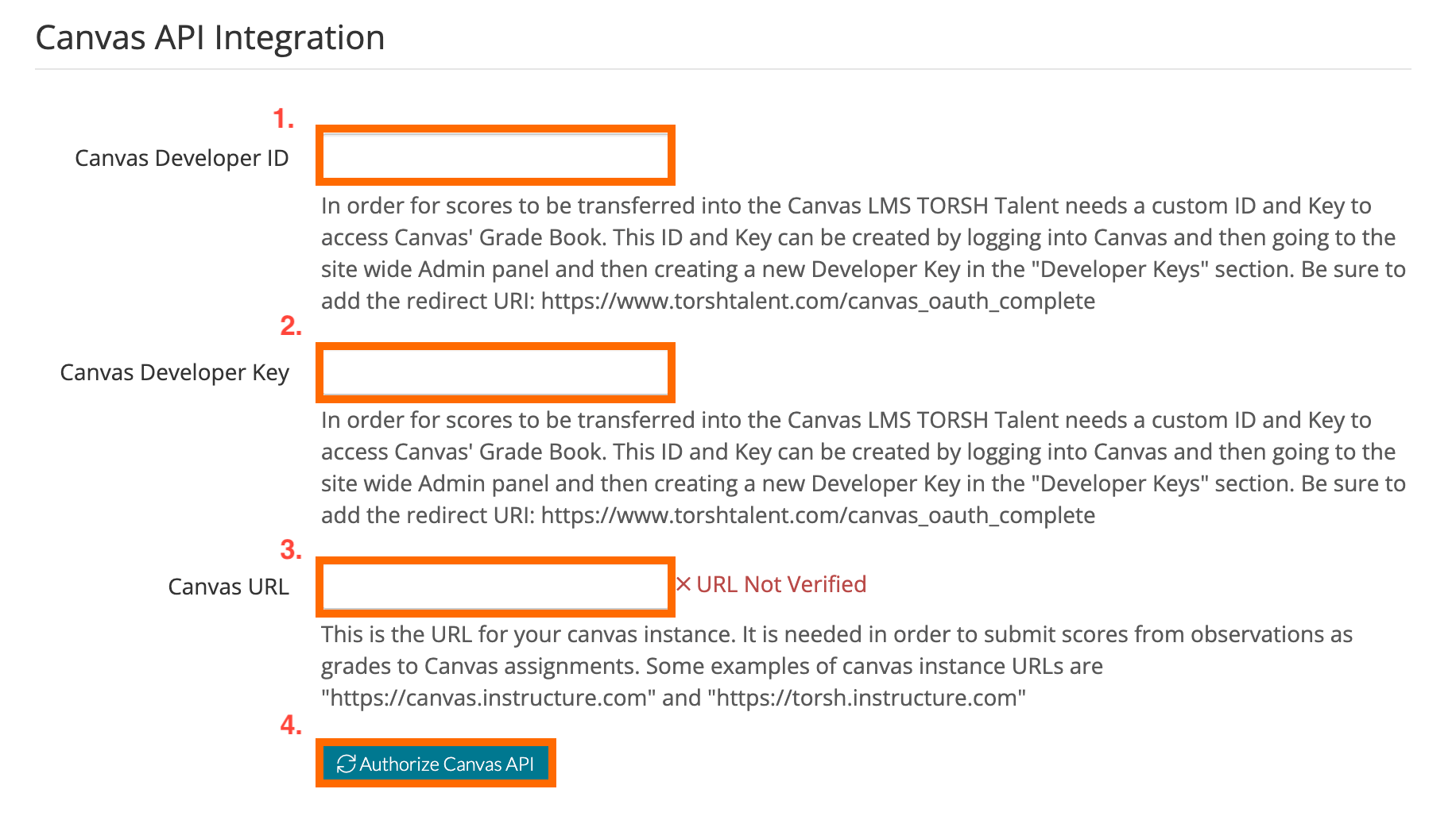How to add a TalentIntegrated Developer Key through Canvas (Canvas