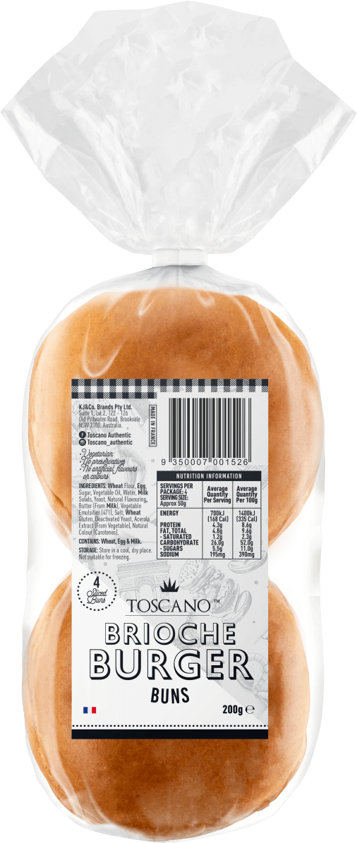 Brioche Burger Buns Toscano