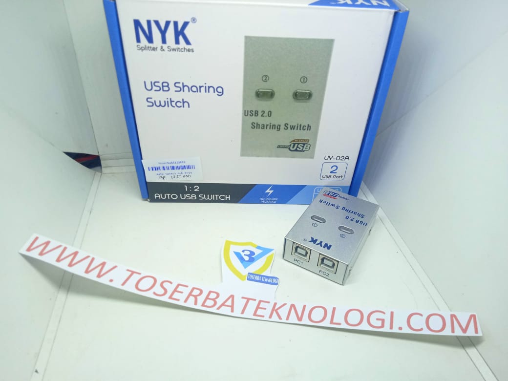 Auto Switch Hub Printer USB Sharing Switch Otomatis 2 Port NYK UY02A