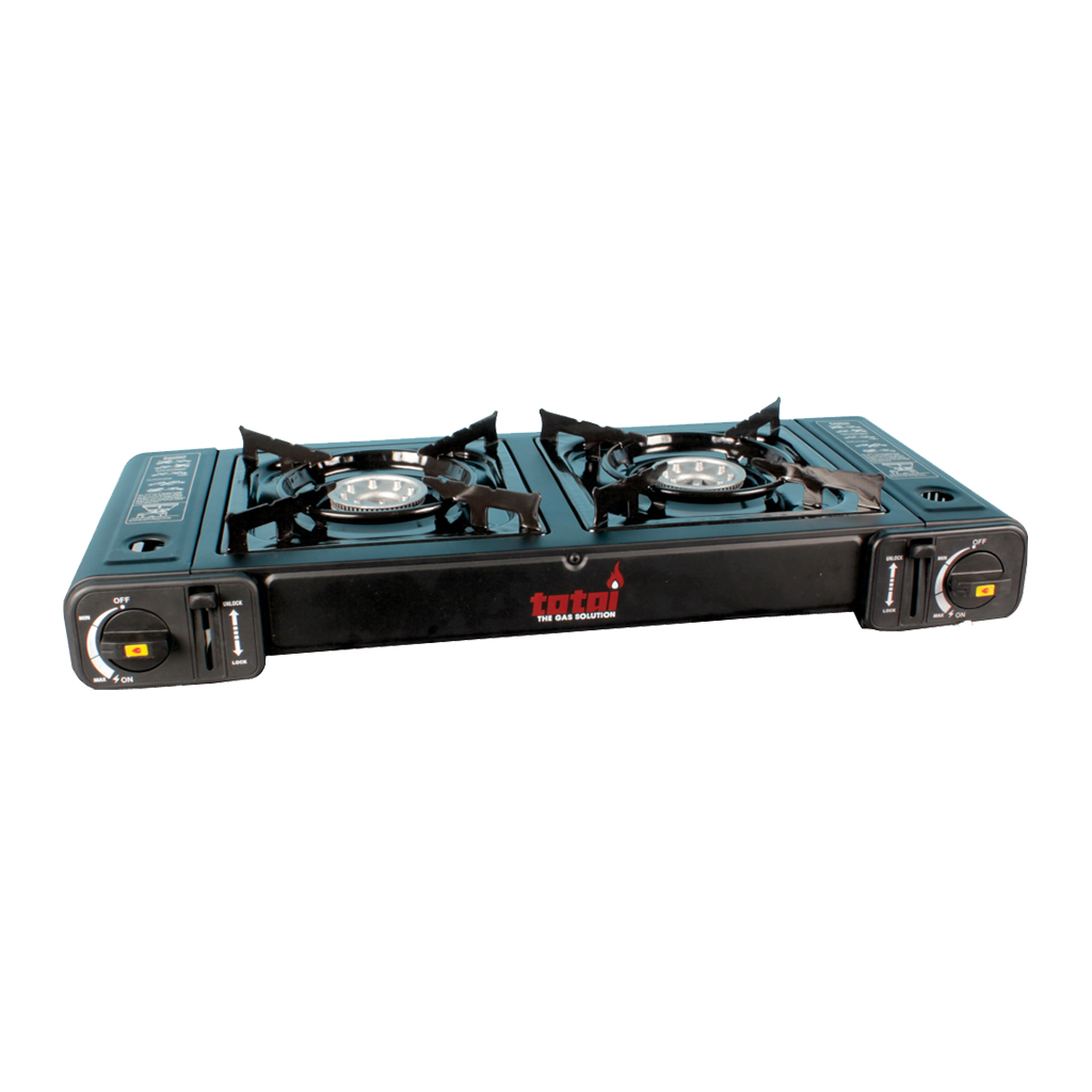 TOTAI DOUBLE BURNER PORTABLE CARTRIDGE GAS STOVE Totai