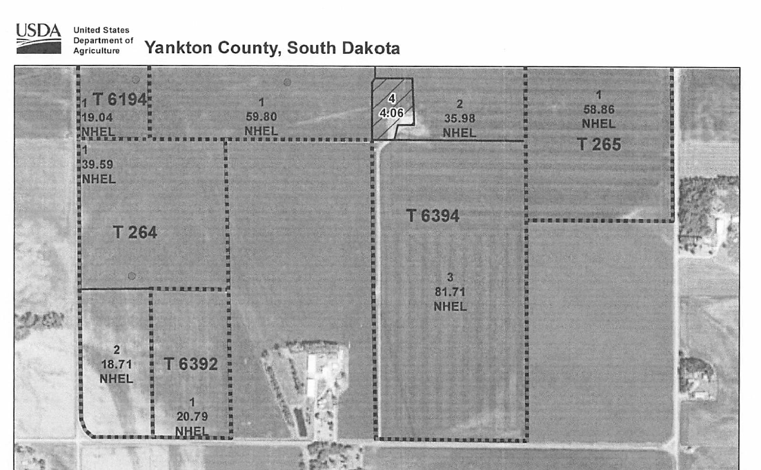 SOLD+/ 178 Acres Yankton County Irrigated Land South Of Gayville SD
