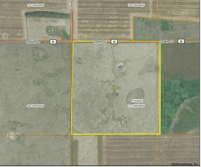 SOLD +/ 149 ACRES PASTURE AURORA COUNTY SD Total Auctions & Real Estate