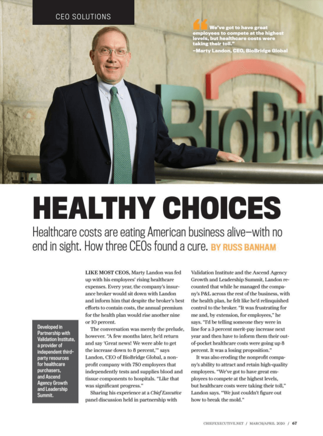 Chief Executive Magazine features TCHP Success with Creative Dining