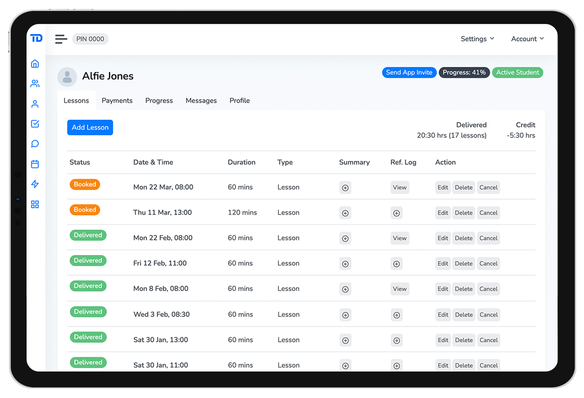 Driving School Management Software Instructor Management Software