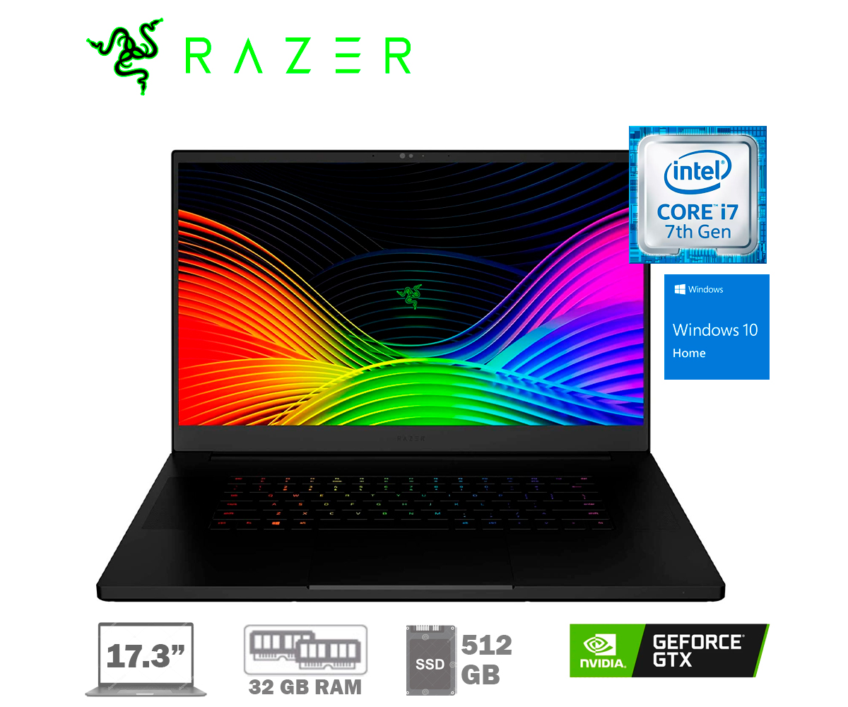 LAPTOP RAZER BLADE PRO, LED 17.3" IGZO 4K, CORE I77820HK, RAM 32GB