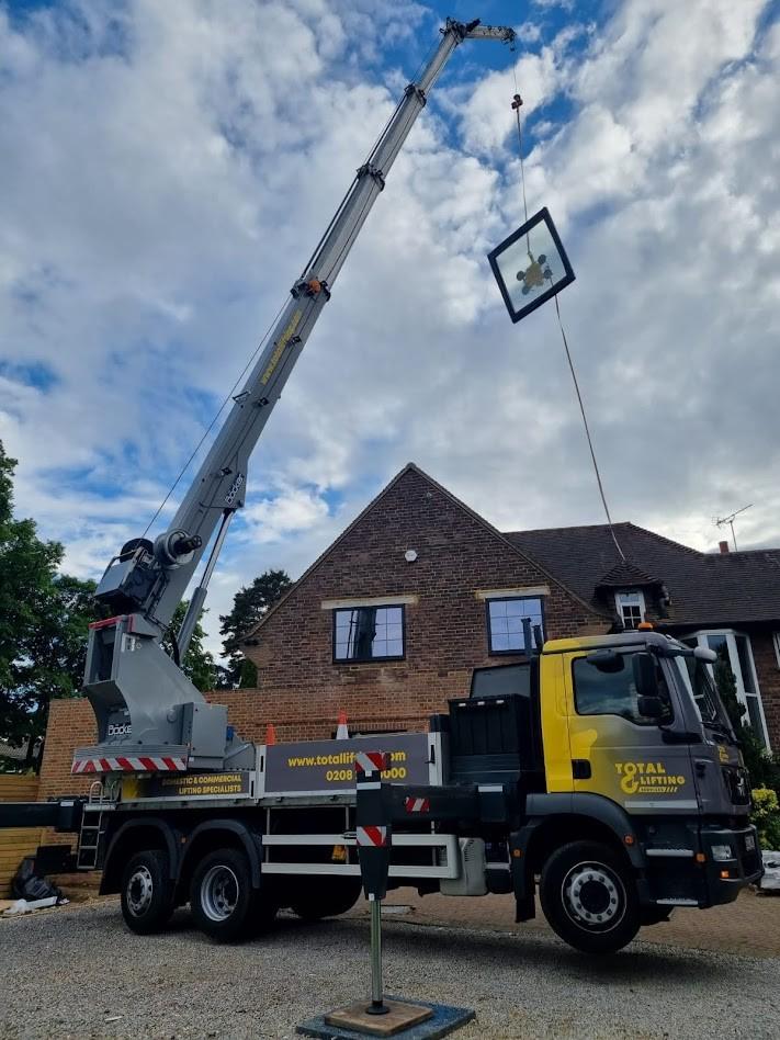 Hot Tub Crane Hire Services Total Lifting Services, London