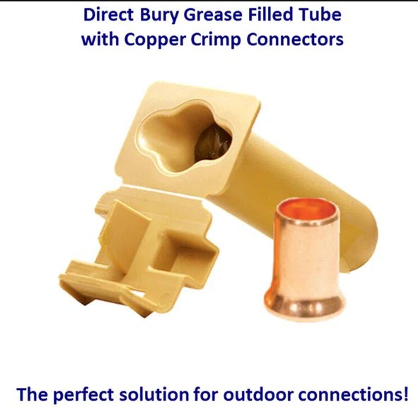 GTSR Direct Bury Grease Filled Tube w/Copper Crimp Connector