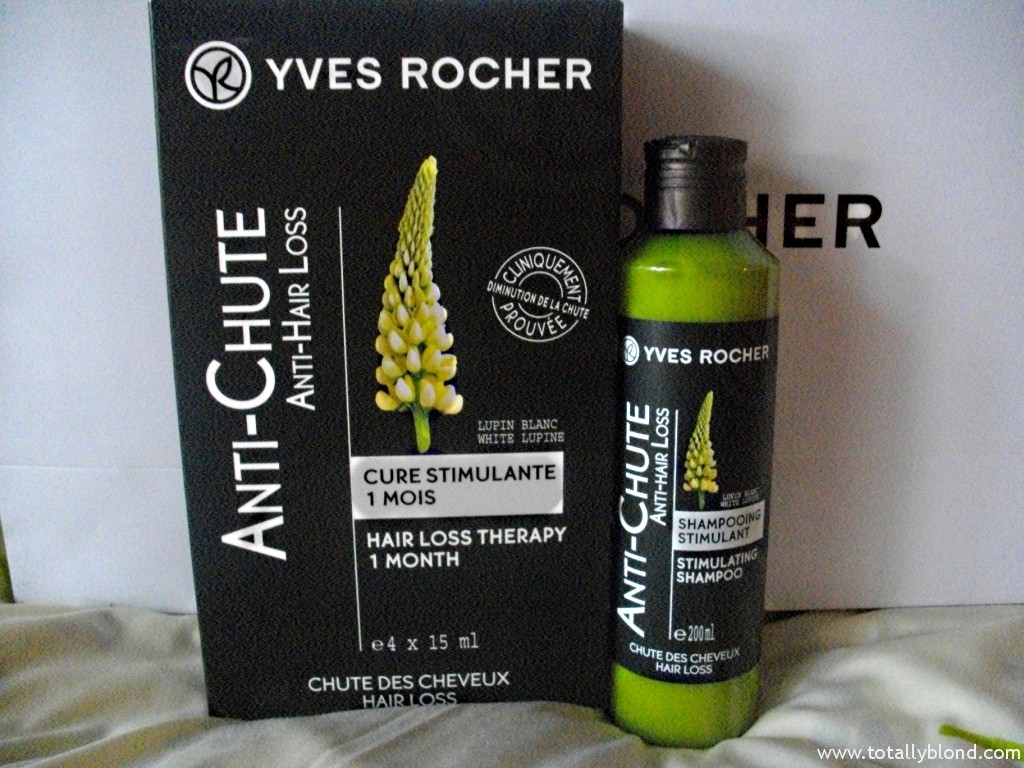 Серия против выпадения волос Yves Rocher AntiChute шампунь и ампулы