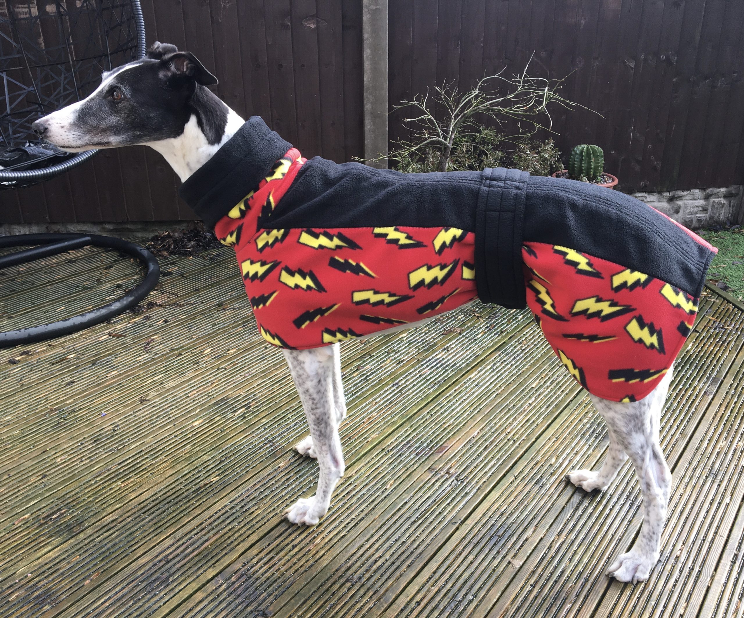 Totally Greyhound Fleece Coat. Regular Fit. The Bolt Collection Totally Greyhound