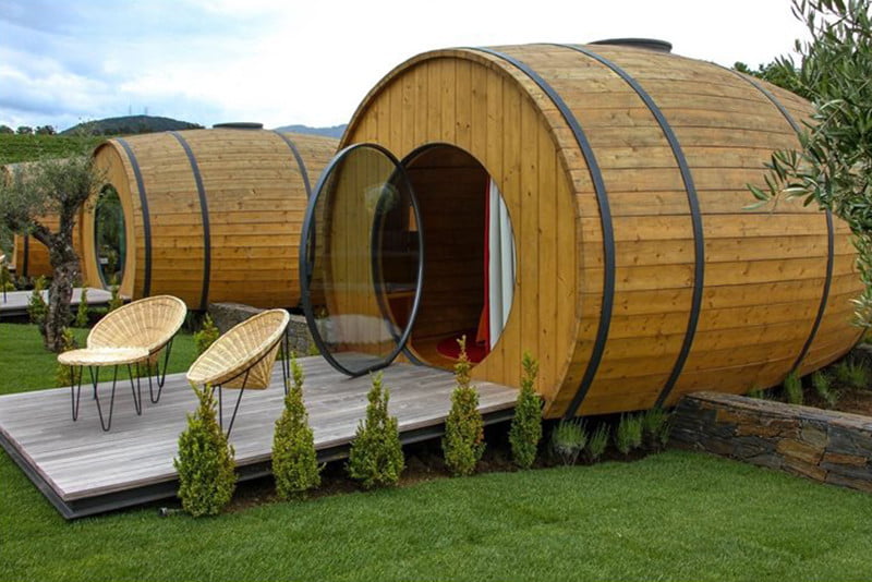 This Vacation Spot Allows You To Sleep In A Giant Wine Barrel While You