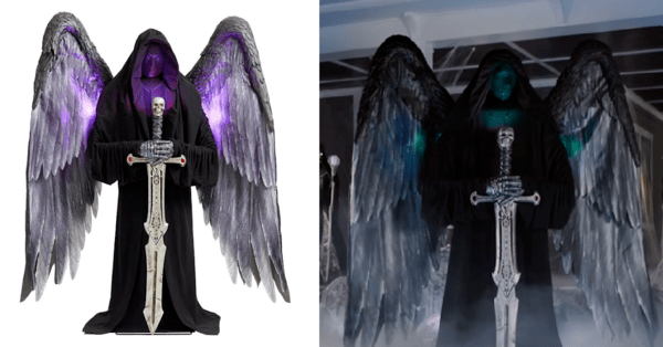 Home Depot Is Selling A Giant Animated Dark Angel You Can Put In Your