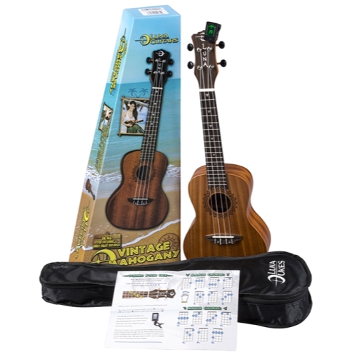23-Inch Mahogany Concert Ukulele Kit Traditional 4-String.