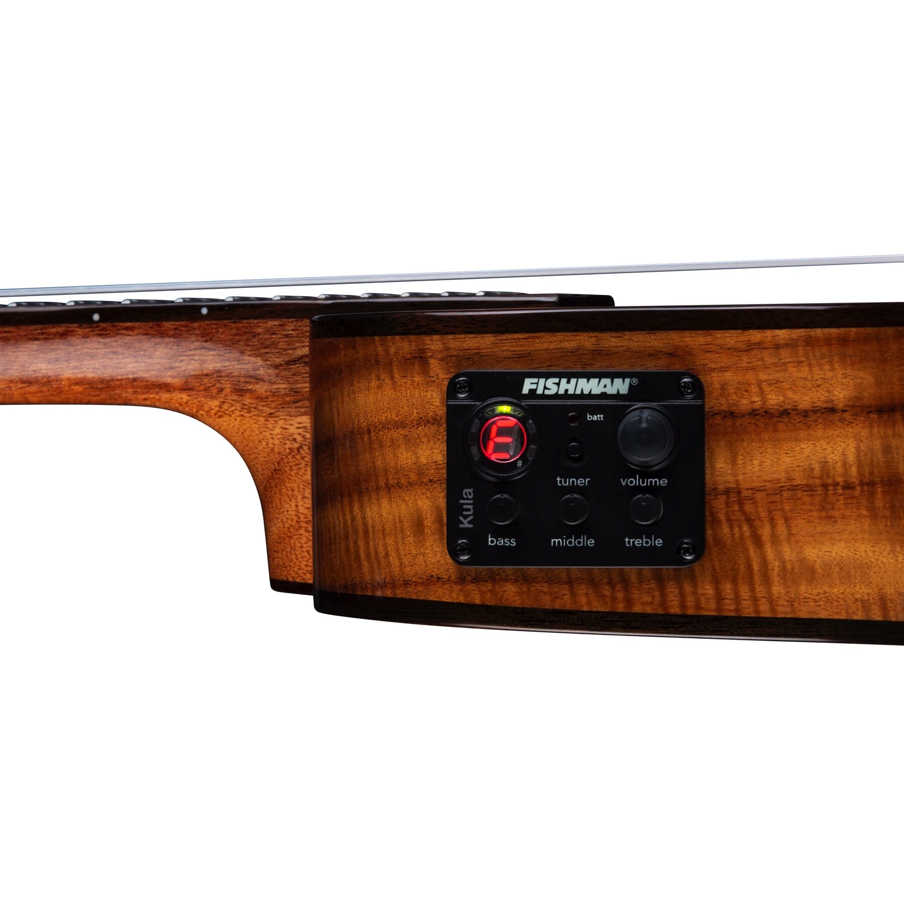 Luna Ukulele Vineyard Koa Bevel A/E Concert Ukulele w/Bag, UKE VINEYARD