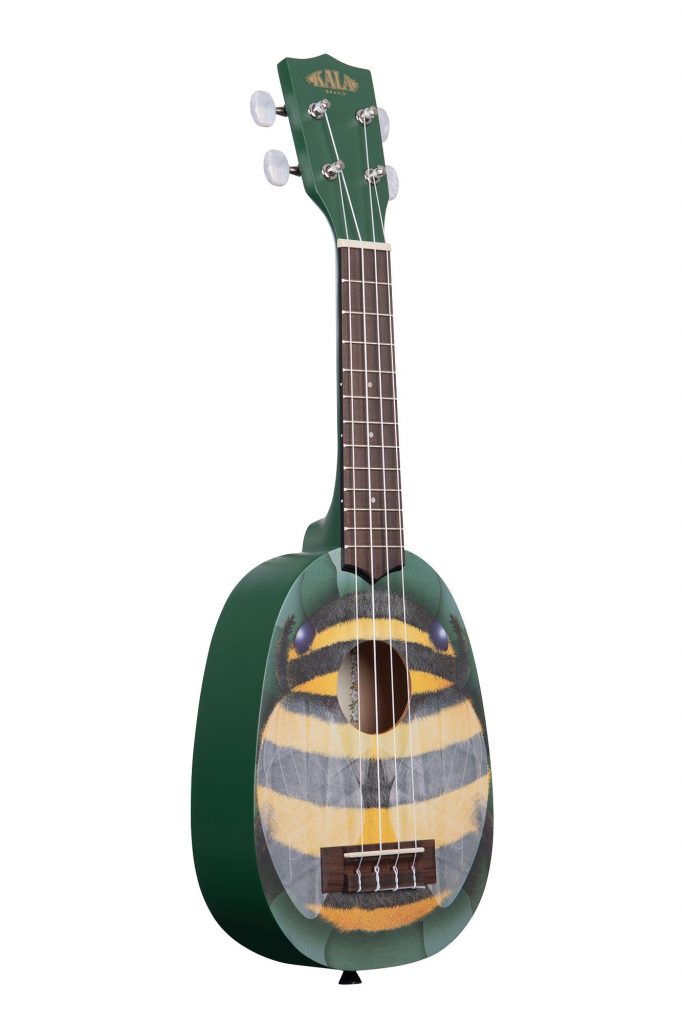 Kala Novelty Honeybee Pineapple Soprano Ukulele, KANVHBEE Total